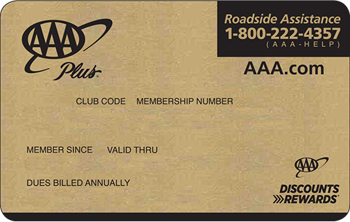 AAA Plus Membership card preview