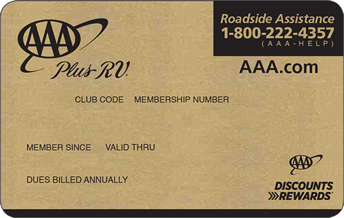 AAA Plus RV Membership card preview